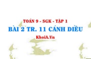 Bài 2 trang 11 Toán 9 Cánh diều Tập 1